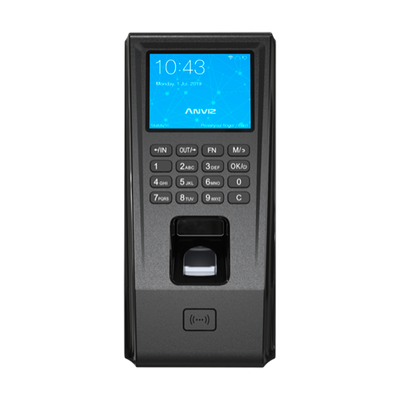 ANVIZ standalone biometric reader - fingerprints, RFID and keyboard - 3000 registrations / 50000 records - TCP/IP and Wiegand 26 - Integrated controller - Anviz CrossChex software