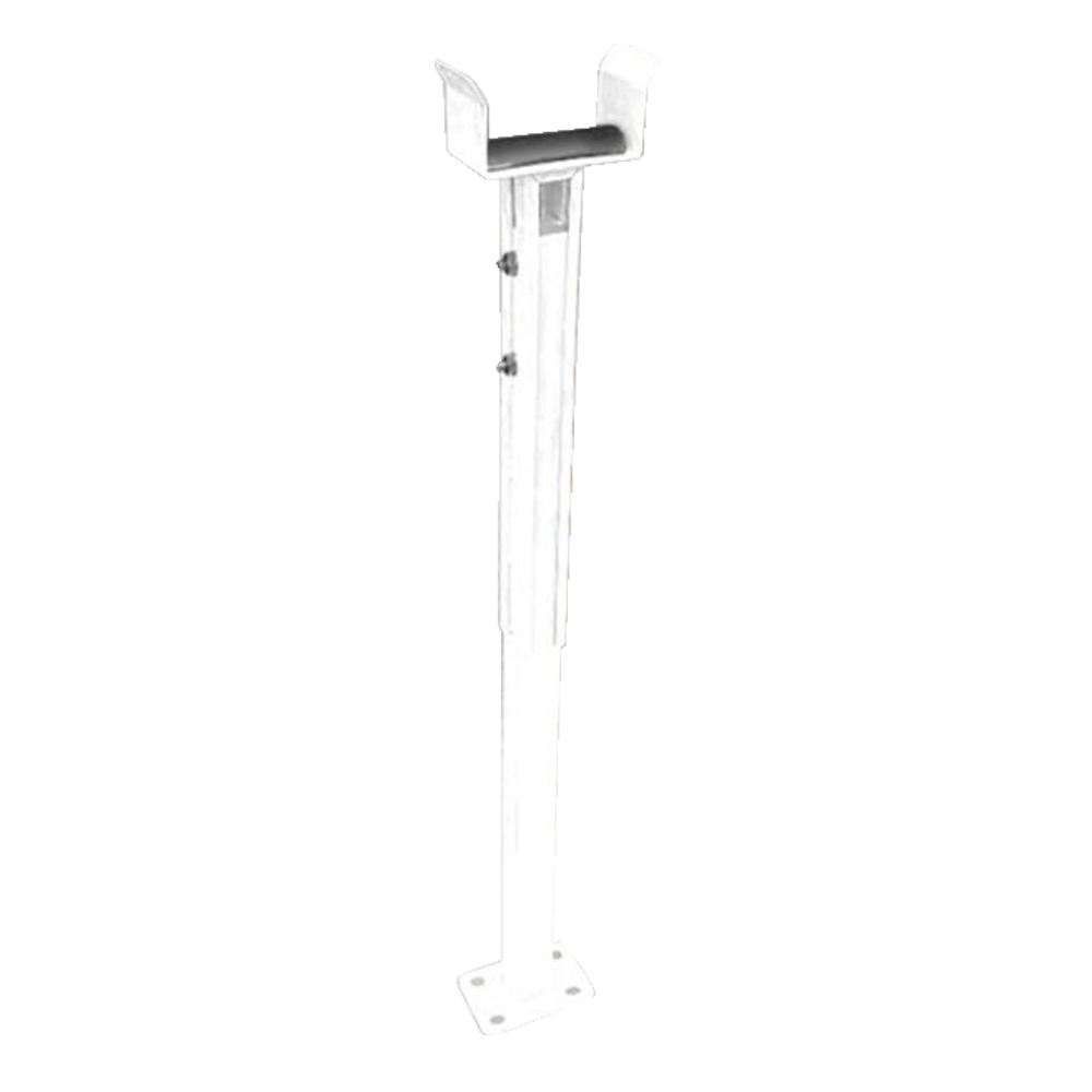 Soporte vertical para brazos - Compatible con ZK-PROBG30xx - Para brazos de 6 metros - Altura regulable: 77 ~ 102 cm - Fácil instalación - Color blanco