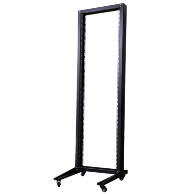 Open floorstanding rack cabinet - Up to 18U 19" rack - 2-bar structure - Mobile rack - Up to 120 Kg load - Unassembled