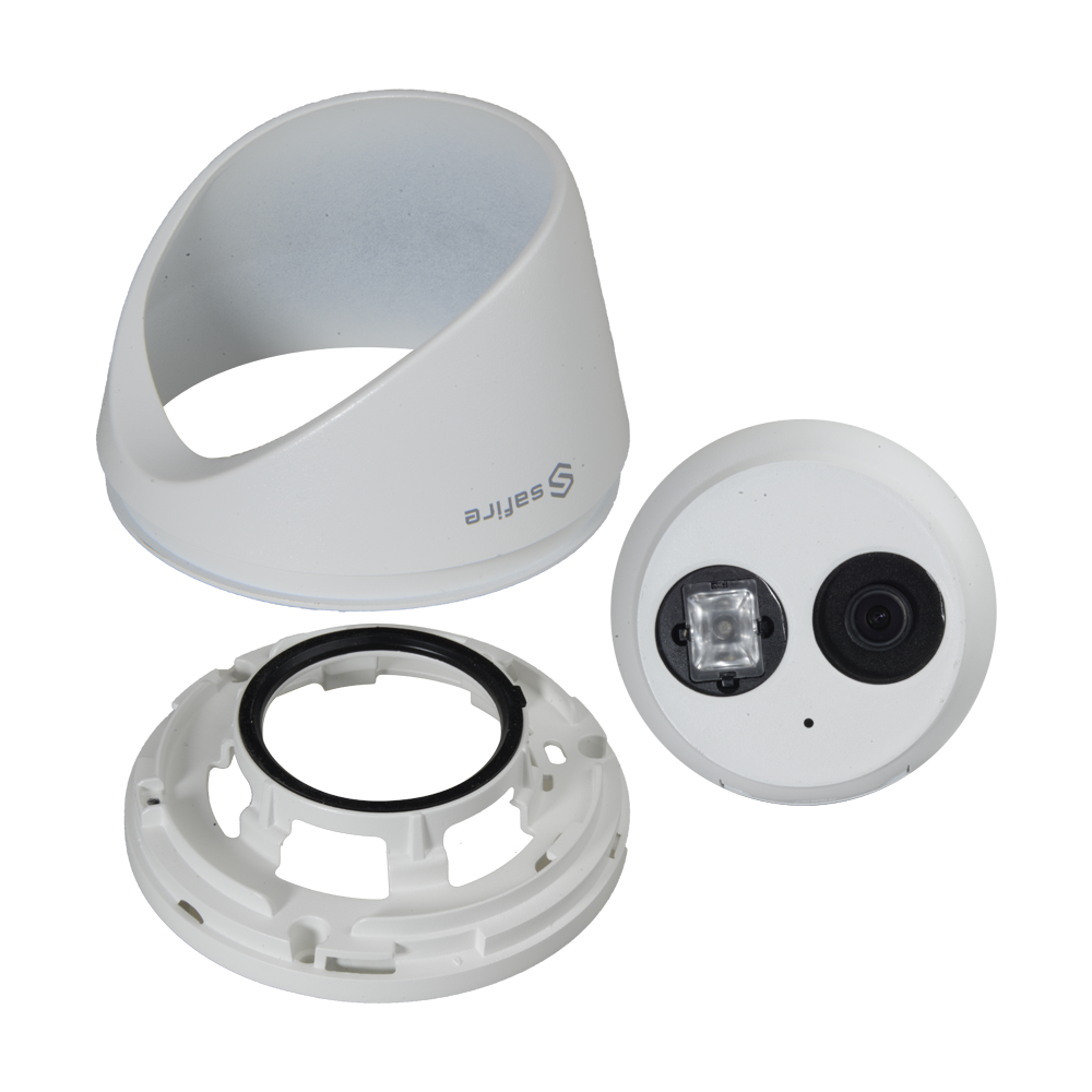 Telecamera IP 8 Megapixel - 1/2.8" Progressive Scan CMOS - Motion Detection 2.0 di persone e veicoli - Lente 2.8 mm / IR LED Portata 30 m - Compressione H.265+, H.265, H.264+, H.264 - Microfono incorporato
