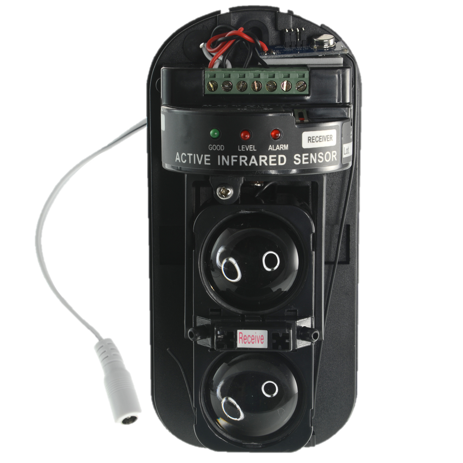 Rilevatore di barriera a infrarossi - Wireless | Antenna interna - Distanza max. di rilevamento 60 / 180 m - Distanza wireless 80 m - Tamper | Uscita relay - Alimentazione DC12V - Innowatt