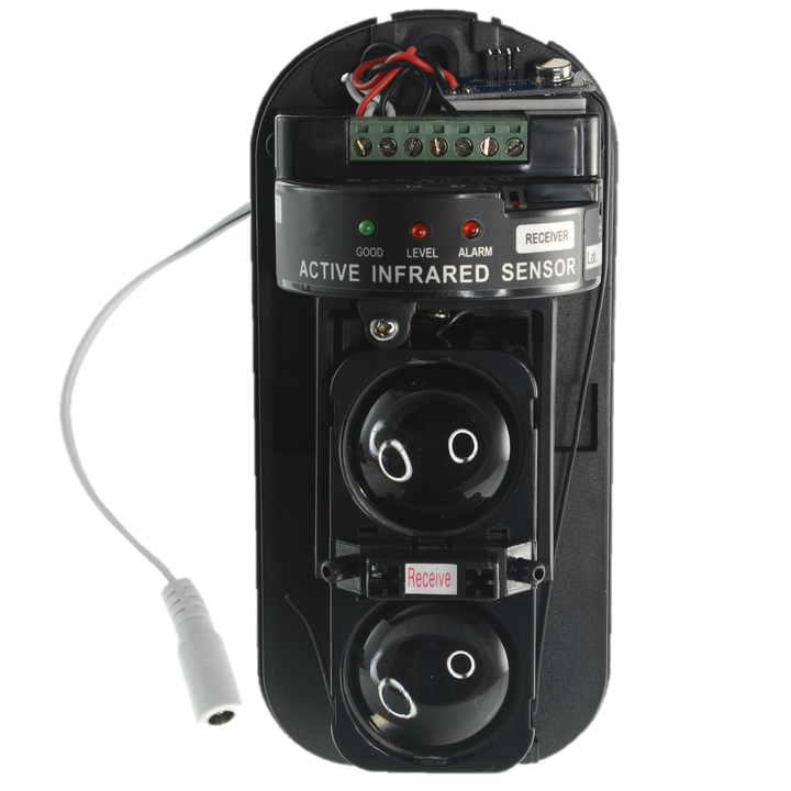 Infrared Barrier Detector - Wireless | Internal Antenna - Max. Distance detection range 60 / 180 m - Wireless distance 80 m - Tamper | Relay output - DC12V power supply