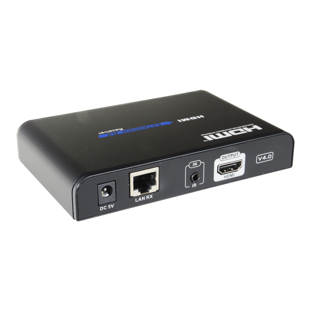 Estensore attivo HDMI 1080p [%VAR%] - Ricevitore compatibile con HDMI-EXT-PRO-V2 - Portata 120 m su cavo UTP Cat 6 - Trasmissione IR - Consente il collegamento punto a punto fino a 253 ricevitori - Standard HDbitT v1.3f