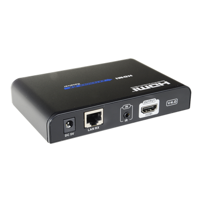 HDMI 1080p Active Extender [%VAR%] - HDMI-EXT-PRO-V2 compatible receiver - 120 m range over Cat 6 UTP cable - IR transmission - Allows point-to-point connection of up to 253 receivers - HDbitT v1.3f standard