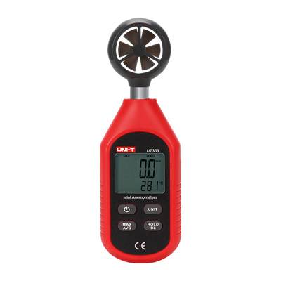 Split type portable anemometer - High precision wind speed sensor - Temperature sensor - Automatic shut-off - Maximum, minimum and average values ​​- Backlit LCD display