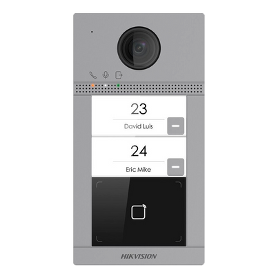 WiFi IP video monitor 2 apartments - 2 Mpx camera | Two-way audio - Opening with MF sound | 2 relays - Mobile app with or without monitor - Suitable for exterior IP65 | IK08 - Installation set | PoE