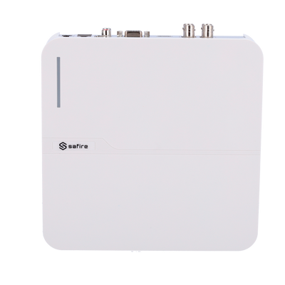Safire H.265Pro+ 5n1 Video Recorder - Audio over coaxial cable - 4CH HDTVI/HDCVI/HDCVI/AHD/CVBS/CVBS/ 4+2 IP - 4Mpx Lite/1080p (12FPS) - Full HD HDMI and VGA output - 1 CH audio / 1 HDDs