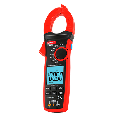 Clamp Meter - LED display up to 6000 accounts - AC current measurement up to 1000A - DC and AC voltage measurement up to 1000V - High accuracy AC with True RMS function - Measurement of resistance, capacitance | NCV function