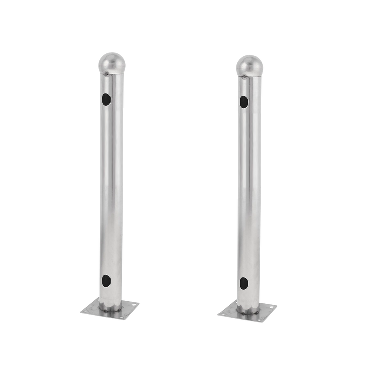 Support for model T barrier - 2 units - Stainless steel - Compatible with 3/4 beam detector - Compatible with ABE and ABH barriers - 50cm
