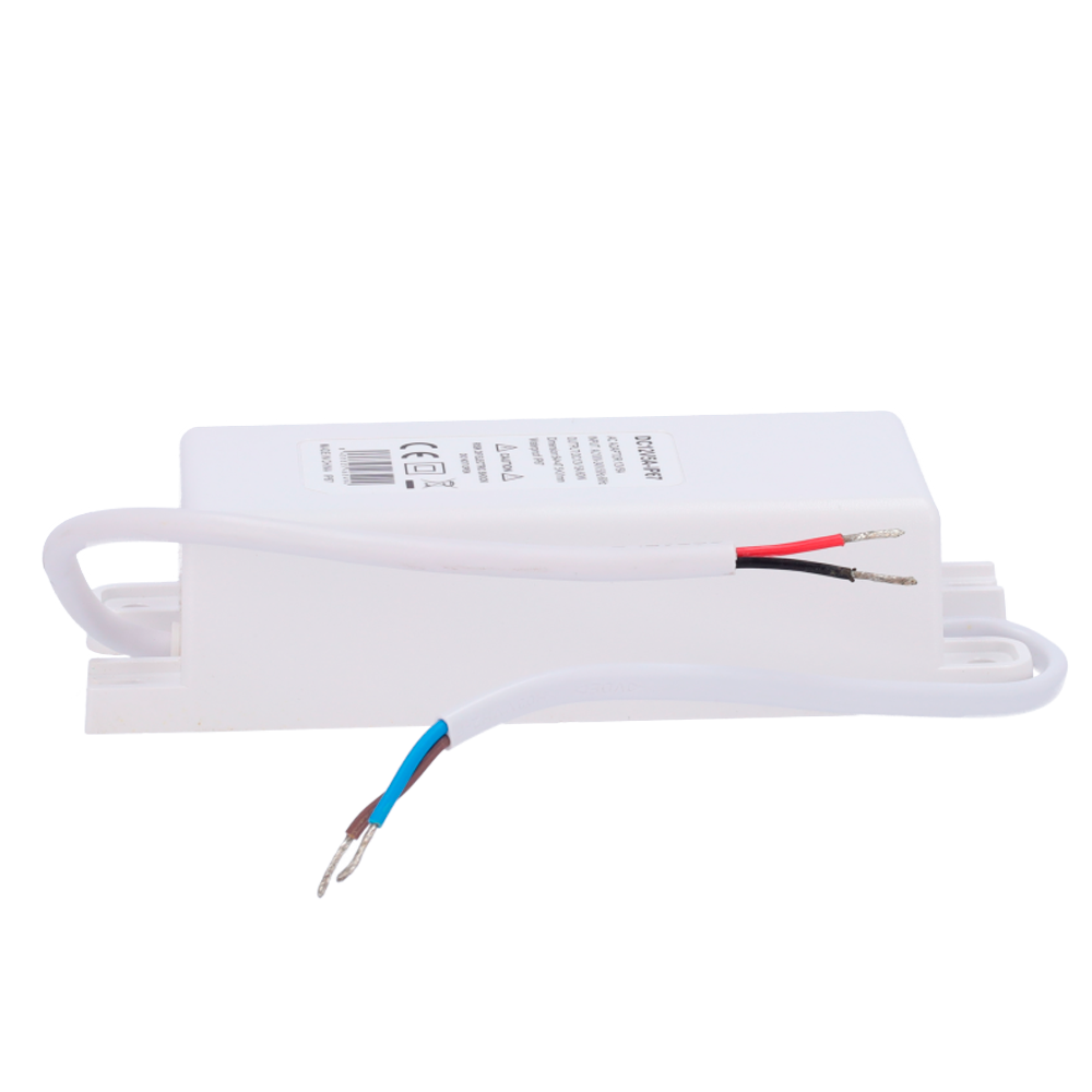 Power supply - DC 12 V 5 A output - AC 230V 50Hz output - Waterproof IP67 - Protection: Overload/Overvoltage/Overtemperature - White color
