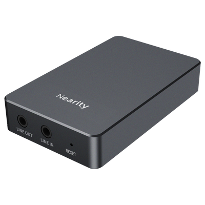 Nearity Dispositivo per conferenze - Conversione bidirezionale  - Design compatto - Connettore jack di ingresso e uscita 3.5mm - Perfetto per aggiungere AW-A11 o AW-A20 alla propria conferenza - Plug &amp; Play - Innowatt