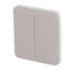Ajax - LightSwitch SoloButton - Panel táctil con interruptor de luz dual - Compatibilidad con AJ-LIGHTCORE-2G - Retroiluminación LED - Panel táctil sin contacto - Color oliva