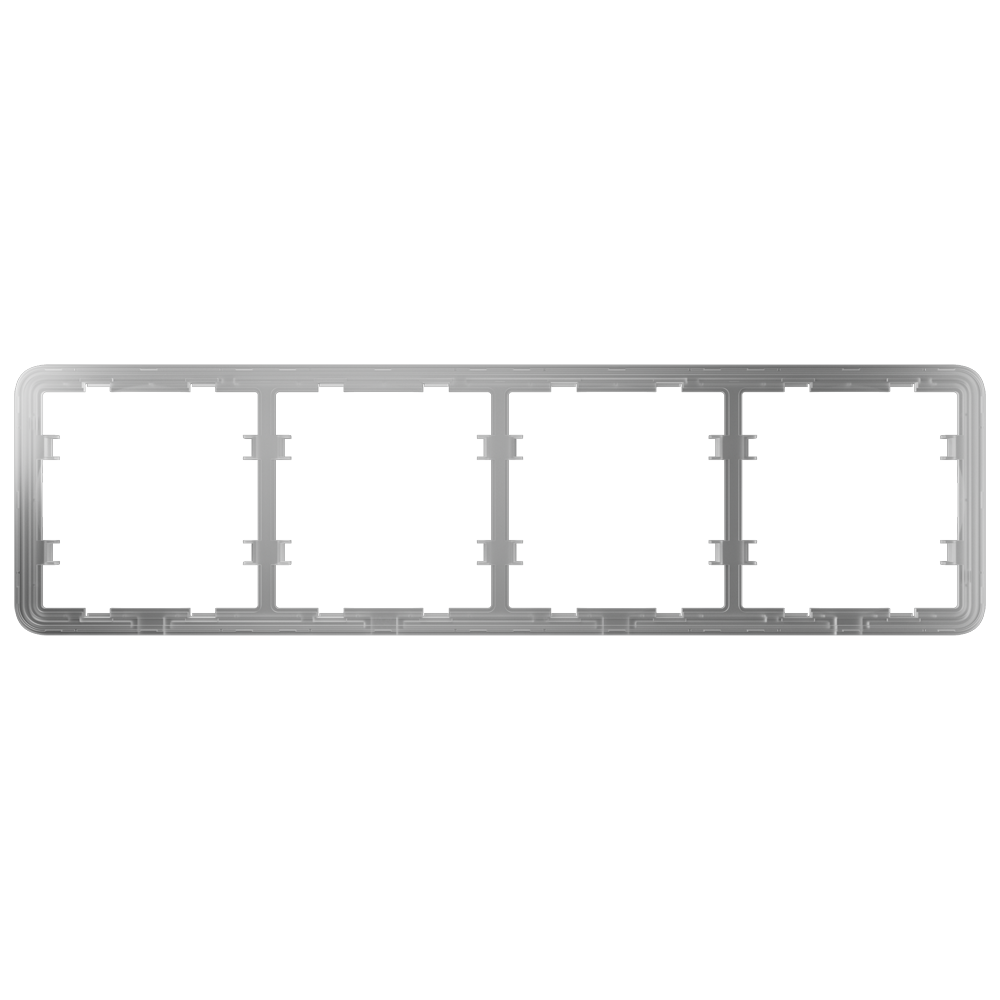 Telaio per quattro interruttori - Compatibile con 2 x AJ-SIDEBUTTON - Compatibile con 2 x AJ-CENTERBUTTON - Innowatt