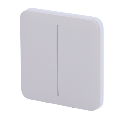 Ajax - LightSwitch SoloButton - Pannello tattile per doppio interruttore della luce  - Compatibilità con AJ-LIGHTCORE-2G - Retroilluminazione a LED - Pannello tattile senza contatto - Colore grigio nebbia