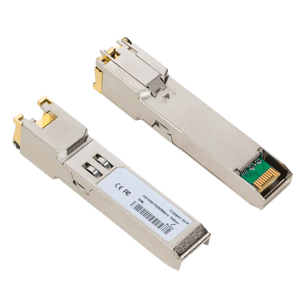 Modulo Transceiver SFP - Porta RJ45 - Velocità Gigabit - Massima distanza 100 m - 1000Base-TX
