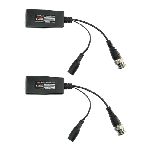 Passive transmitter for twisted pair SAFIRE - 4N1 (HDTVI, HDCVI, AHD and CVBS) - 1 video channel and power supply - RJ45, BNC and Jack connector - Distance: 190 ~ 440 m - 2 units