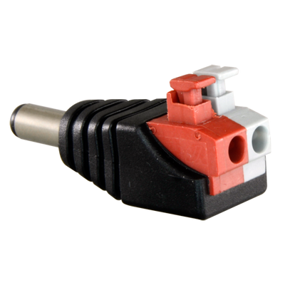 Safire - Easy connect DC male connector - Output +/ from 2 terminals - 38 mm (Fo) - 13 mm (An) - 5 g