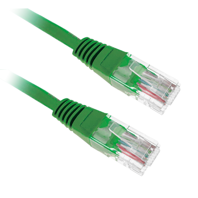 Safire UTP Cable - Ethernet - RJ45 Connectors - Category 5E - 0.3m - Green Color
