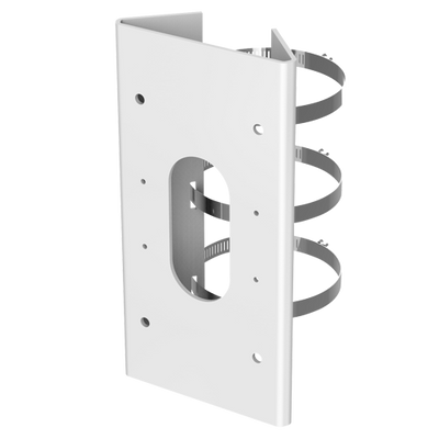 Pole mount - For motorized dome cameras - Suitable for outdoor use - Aluminum alloy and steel - Compatible with Hikvision - Hollow pin
