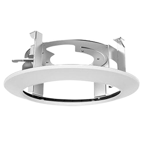 Supporto telecamera per montaggio a tetto - Per telecamere dome - Uso in interni - Colore bianco - Lega di alluminio e ABS