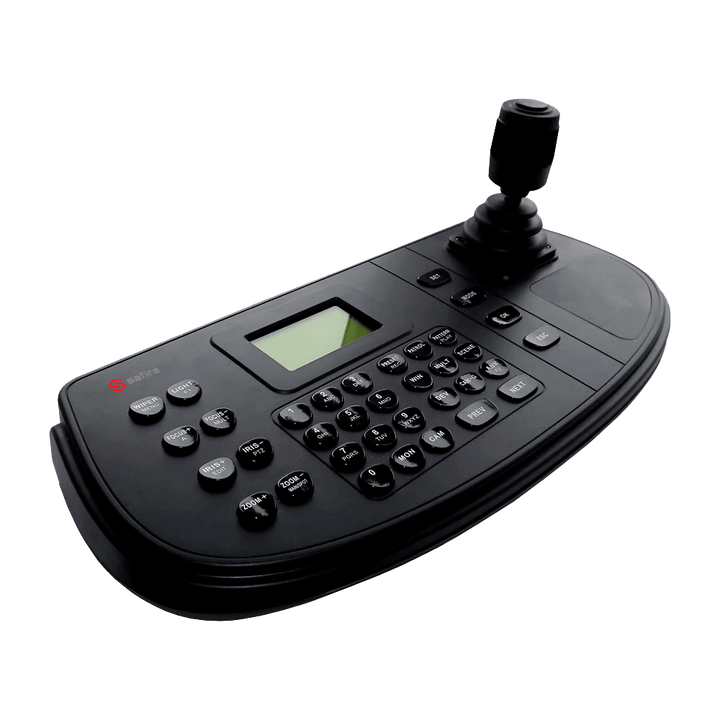 Tastiera Safire IP - Doppia interfaccia: diretto o rete - Schermo LCD - Rete per IP con conettore RJ45 - Joystick 4 assi