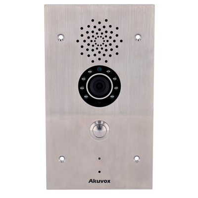 Locked anti-vandal IP video doorman - 2 Mpx camera | Two-way audio Crystal Clear - 2 relays - Emergency intercom | PoE, SIP Standard - Mantenimiento Cloud - Connection of monitors and platforms via the Cloud