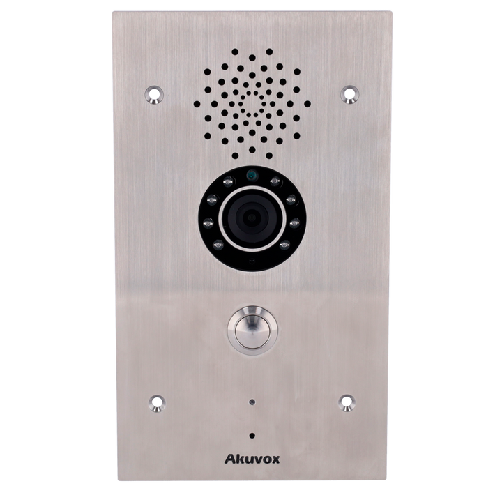 Locked anti-vandal IP video doorman - 2 Mpx camera | Two-way audio Crystal Clear - 2 relays - Emergency intercom | PoE, SIP Standard - Mantenimiento Cloud - Connection of monitors and platforms via the Cloud