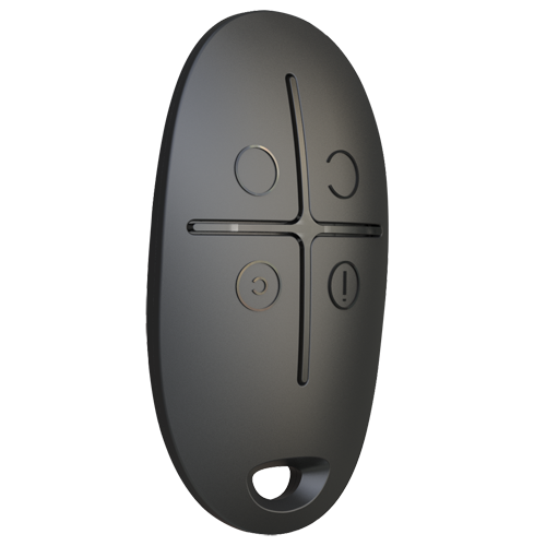 Ajax - Carcasa para mando a distancia - AJ-SPACECONTROL-B - Fácil instalación - Plástico ABS - Color negro