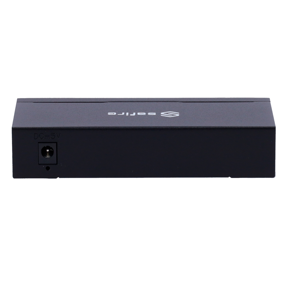 Safire Switch da tavolo  - 8 porte Gigabit - Velocità 10/100/1000 Mbps - Plug &amp; Play - Tecnologia di risparmio energetico - Housing metallico