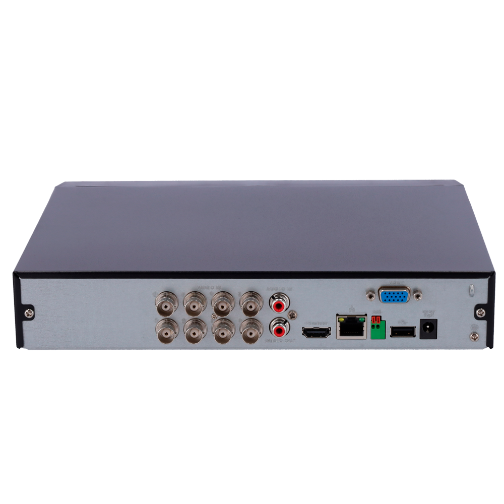 Videoregistratore 5n1 X-Security - 8 CH HDTVI/HDCVI/AHD/CVBS(5Mpx) + 4 IP(6Mpx) - Audio su coassiale - Risoluzione videoregistratore 5M-N (10FPS) - 1 CH Riconoscimento facciale - 1 CH Riconoscimento di persone e veicoli