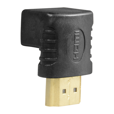 HDMI adapter - HDMI 1.3 - Angled 90° - HDMI type A male - HDMI type A female - Anti-corrosion connectors