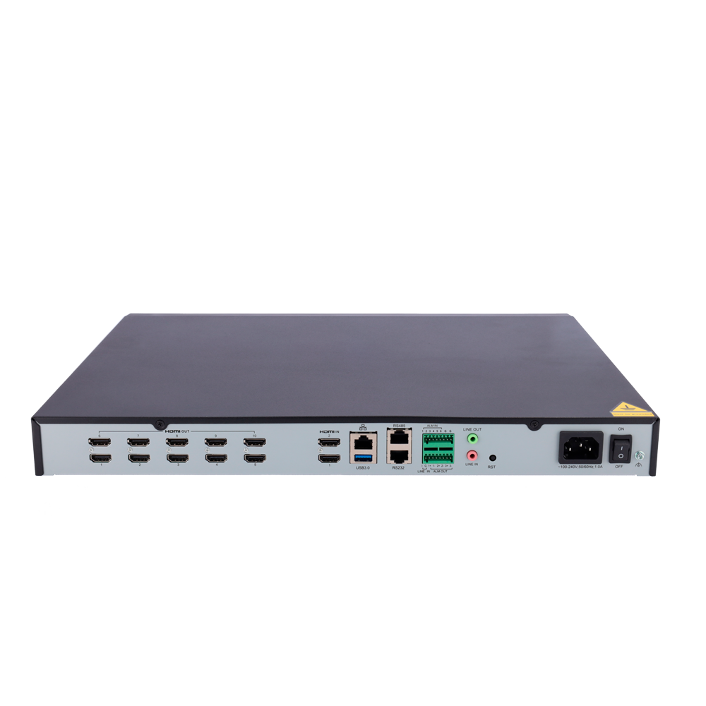 Decoder Uniview - 10 canali di uscita - Risoluzione massima 8 Mpx - Capacità di decodifica di 10*4K (30fps) - Compatibile con ONVIF