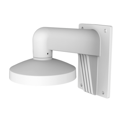 Soporte de pared - Caja de conexiones - Apto para uso en exterior - Con tratamiento anti-corrosión - Color blanco - Pasador de cables