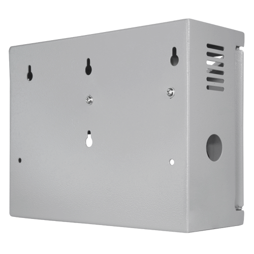 Power supply - Exclusive for access control - Control of several locks - Auxiliary battery - Configurable in NC/NO - Surface mounting