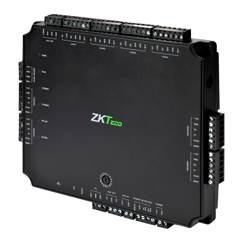 PoE Access Controller - Card or Password Access - TCP/IP | Connection with slave controller - 4 readers for Wiegand | 8 readers for OSDP - Relay output for 4 doors - Integrated ATLAS Series software and mobile app