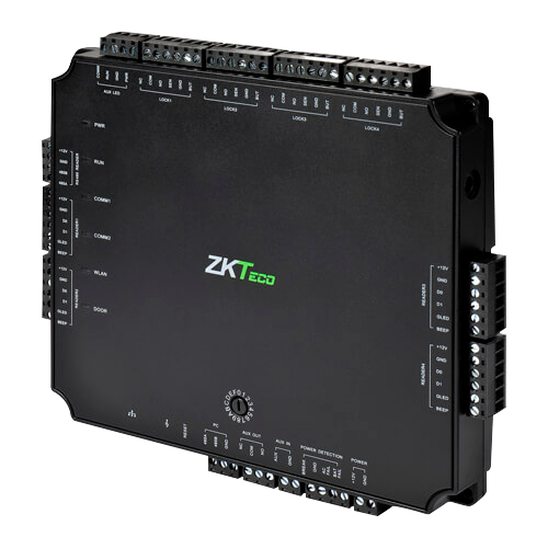 Controlador de acceso PoE - Acceso con tarjeta o contraseña - TCP/IP | Conexión con controlador esclavo - 4 lectores para Wiegand | 8 lectores para OSDP - Salida de relé para 4 puertos - Software serie ATLAS integrado y aplicación móvil