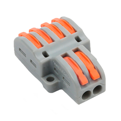 Safire - Cable Connector - 2 Entries and 4 Connections - Cable Caliber 28 ~ 12AWG - Section 0.08 ~ 4mm² - 10 units