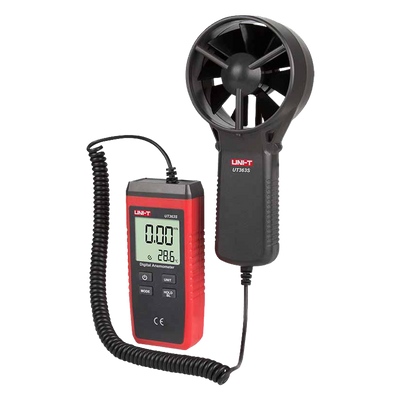 Split type anemometer - High precision wind speed sensor - Temperature sensor - Automatic switch-off - Maximum, minimum and average values ​​- Backlit LCD display