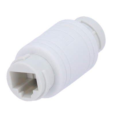 Connector - RJ45 inlet connector - RJ45 inlet connector - Compatible UTP - IP68 - White color