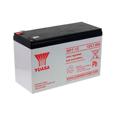 Batteria ricaricabile - Tecnologia piombo-acido AGM - Voltaggio 12 V - Capacità 7 Ah - 65 x 151x x 97.5/ 2200g - Per backup o uso diretto