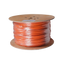 Cable FTP Cat 6A halogen free - Conductor 99,9% cobre - CPR class: Dca - Cumple con 90m Fluke test - Roll of 505 meters/Color naranja