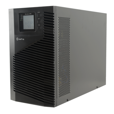 SAI online - Potenza 3000VA/2700W - Entrata 200~240 Vac / Uscita 200~240 Vac - 4 uscite SAI/UPS protette - Tempo di ricarica 4~5 ore - 6 batterie al piombo-acido sigillate (incluse)