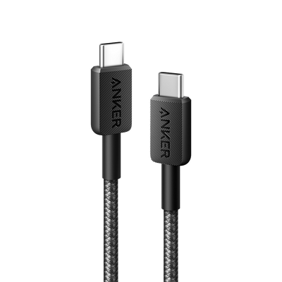 Anker - Cable USB2.0  - Carga rápida - USB-C a USB-C - Cable trenzado  - Longitud 0.9m | Color negro