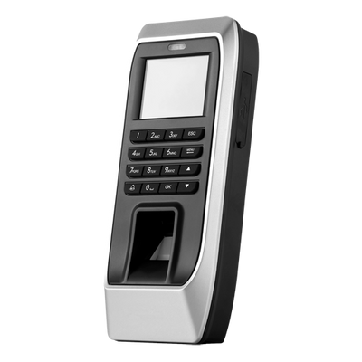 Hysoon standalone access control - Fingerprints and keyboard - 2,000 registrations / 160,000 logs - TCP/IP, RS485, and Wiegand 26 - Integrated controller - Free eTime software