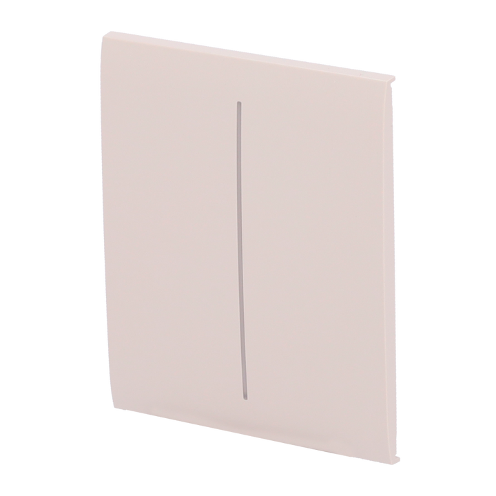 Ajax - LightSwitch CenterButton - Double Light Switch Touch Panel - Compatible with AJ-LIGHTCORE-2G - LED Backlight - Contactless Center Touch Panel - Ivory Color