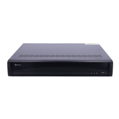 Safire Smart - NVR video recorder for A2 range IP cameras - 32CH video / PoE 16CH / H.265+ / 4HDD - Resolution up to 12Mpx / Bandwidth 192Mbps - HDMI 4K, HDMI FullHD and VGA / Dewarping Fisheye - Facial recognition / Intelligent search