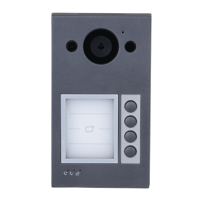 IP WiFi video intercom - 2 Mpx wide angle camera - Two-way audio | 4 Call Buttons - Monitoring via Phone APP Device - Vandal-Proof Stainless Steel - Surface Mount | PoE
