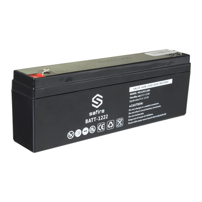 Rechargeable battery - AGM lead-acid technology - Voltage 12 V - Capacity 2.3 Ah - 58 x 34 x 178 mm / 820 g - For backup or direct use