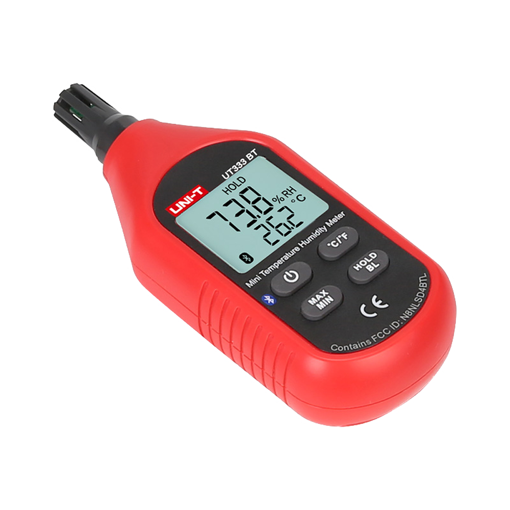 Environmental condition meter - Temperature and humidity measurement - Lightweight and economical design with user-friendly interface - Auto power off - Connect to APP via Bluetooth