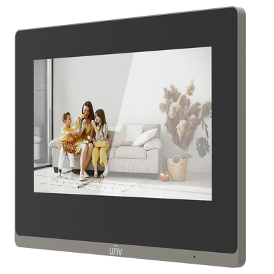 Monitor per videocitofono - Schermo TFT di 7" - Audio bidirezionale - TCP/IP, WiFi - Slot per scheda microSD fino a 32 GB - Montaggio a parete